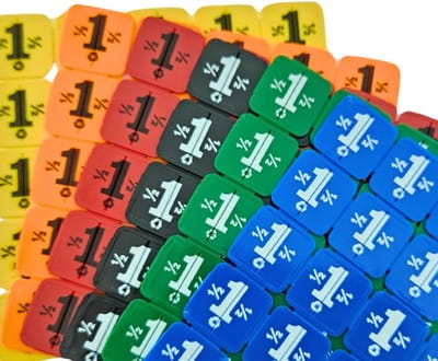 CombiCraft breekmunten van gerecycled plastic in het blauw - 1000 breekmunten
