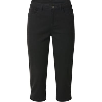 ESMARA Dames capri jeans - Skinny fit (Zwart, 34)