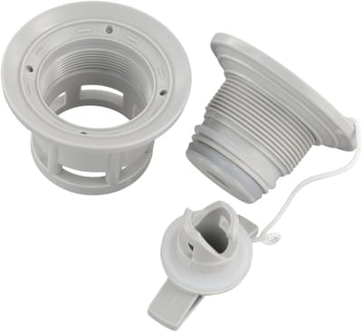 Opblaasboot Ventiel Adapter - Luchtslang Connector - Snel Opblazen - Zes Gaten Ontwerp - 62.5 x 43.4 mm - Grijs