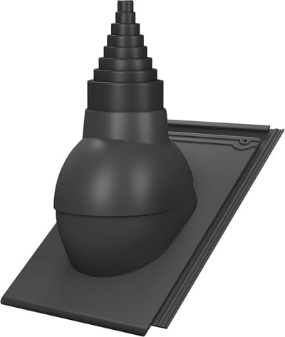 Antenne Doorvoer - Dak Doorvoer - Dak Installatie - Verstelbaar Universeel - 0-50 Graden - Antraciet