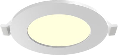 LED Downlight Inbouwspot Dimbaar - Brinton Thin - 4W 280lm 120° Bundelhoek - Warm Wit 3000K - IP40 - Rond - Wit - Ø85mm Buitenmaat - Ø70mm Zaagmaat
