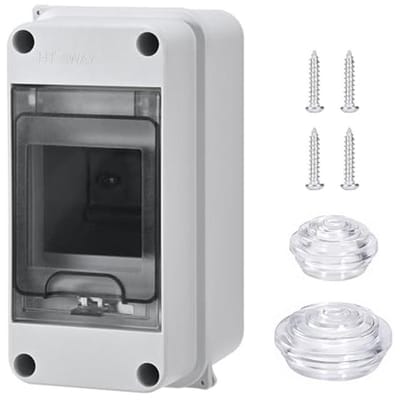 3-module Waterdichte Opbouwzekeringkast IP65 voor Buiten en Tuin
