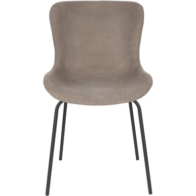 Housecraft Living Junzo Rib Eetkamerstoelen Grijs - Set van 2