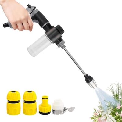 Draadloze Hogedrukreiniger - Elektrische Sproeier - Auto en Tuin - 360 Graden Draaibaar - Compact Formaat - Uniek