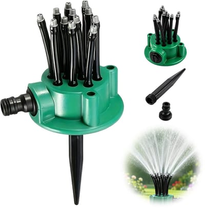 Bewateringssproeier-gazonsprinkler-360° multifunctioneel-meerkops-bloemenbesproeiingskop-tuinbenodigdheid-hoveniersgereedschap
