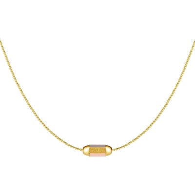 Ketting - La Vie Amour - Goudkleurig-Moederdag cadeautje - cadeau voor haar - mama