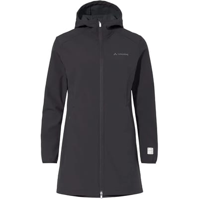 VAUDE Women's Moena Softshell Parka, Jas, outdoorjas, met kap, softshell jas, winddicht, Dames, Outdoorjas
