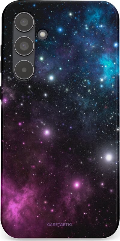 Casetastic Hoesje Geschikt voor Samsung A55 - Stijlvolle Beschermende Duo-layer Case - Nebula gloed
