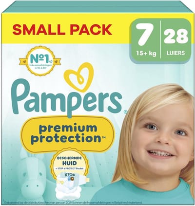 Baby luiers - Beschermende slips - Droog en comfortabel - Zachte absorberende kern - Maat 7 15+ KG