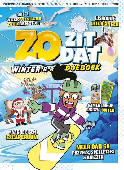 Zo Zit Dat Winter Doeboek 2024-2025 - Lawine aan spelletjes