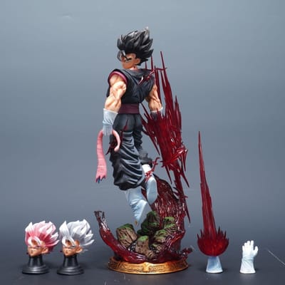 Mooie LK Studio HB Vegito Dragon Ballz Figuren Anime Figuur Ssj3 Super Saiyan Standbeeld Verzamelaar PVC Figuur Goku Collectie Modus T gray