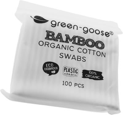 Katoenen Wattenstaafjes 200 stuks / Anti pluis / Hout / Bamboe / Eco friendly / Duurzaam / Katoenen verpakking