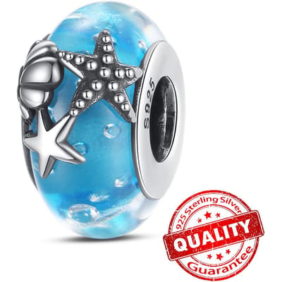 Cristal Fin Transparent Verre de Murano Ondulé Perles Ondulées Charms pour Bracelets Femmes Colliers en Cuivre Pendentifs Cadeaux Charms