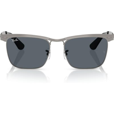 Zonnebril 0RB3875 WAYFARER DELUXE GEZANDSTRAALD GUNMETAL OP GUNMETAL BLAUW Gepolariseerd [Ray-Ban] 029/R553