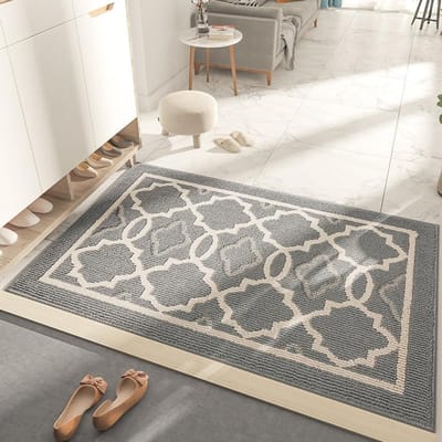 Polypropyleen Tapijt Scandinavische Entree Mat Deurmat Huishouden Stof Entree Deurmat Antislip Absorberende Voetmat 50*80cm