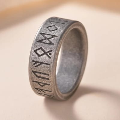 Vintage Odin Noorse Viking Amulet Rune Ringen Voor Mannen Coole Roestvrijstalen Keltische Knoop Ring Bruiloft Sieraden Valentijnsdag Geschenken 10