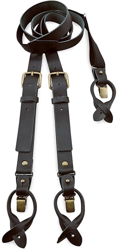 Sir Redman - Bretels - WORK bretels zwart leder - zwart