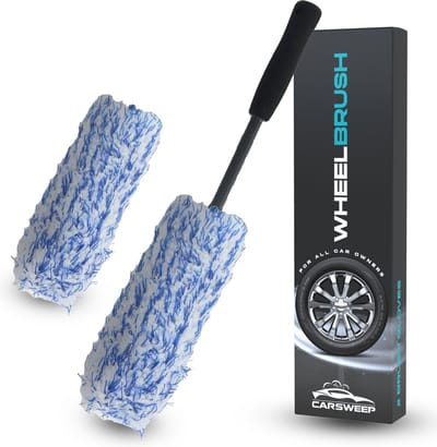 Carsweep® Velgenborstel - Zachte microvezel poets borstel - 42 CM