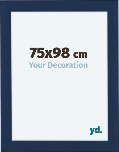 Your Decoration - Fotolijst 75x98 cm - MDF - Donkerblauw Geveegd - Como