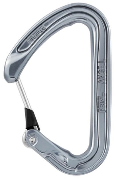 Petzl Ange L Ultralichte snapper met MonoFill sluiting Donkergrijs EOL