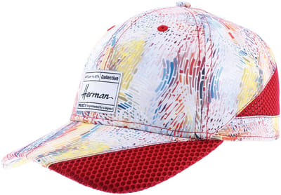 Herman casquette baseball été à motif rouge et mesh uni taille unique L réglable par velcro