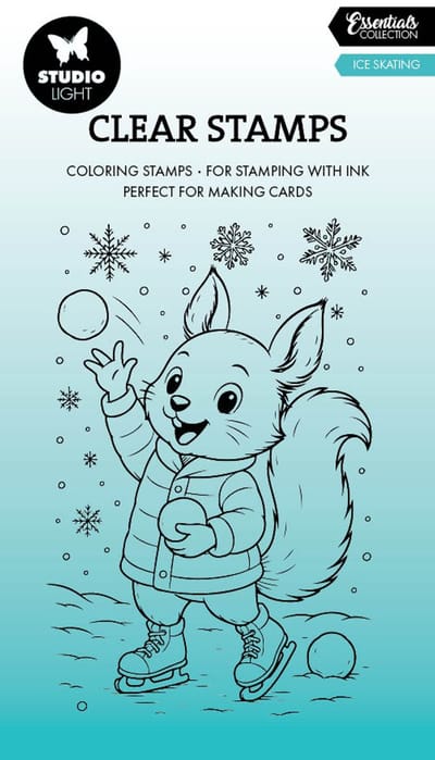 Clear stamps Ice skating - Essentials nr. 896