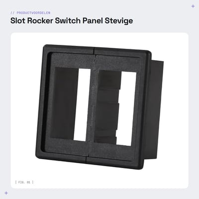 Dailygoods - Slot Rocker Switch Panel - Stevige Switch Houder voor Auto's - Gebruiksvriendelijk en Betrouwbaar - Geschikt voor Boot - Perfect voor Aut...