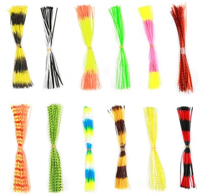 Dailygoods- Kunstaasrokken 600 Strengen - Siliconen Accessoire - DIY Spinnerbaits - Vissen Aantrekken - Verstelbaar Ontwerp - Lange Duurzaamheid