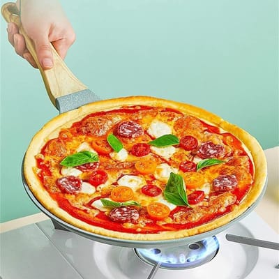 Koekenpan - Pannenkoekenpan Grillpan - Ontbijt Bereiden - Anti-aanbaklaag - 24 cm - Groen