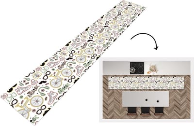 Keukenloper - Loper keuken - Doodle - Koptelefoon - Patroon - 300x50 cm - Keukenloper vinyl