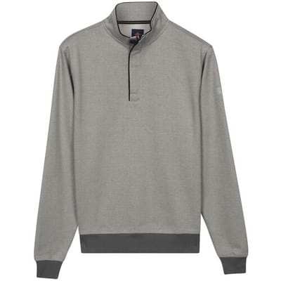 Baileys Trui Half Zip Yarn Dyed Jacquard Interlock Soft Grey / male