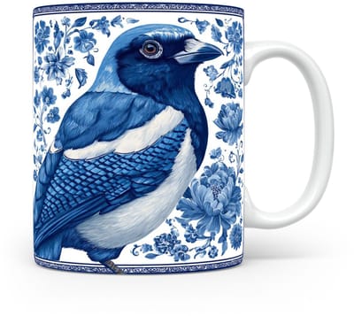 Mok Magpie Beker voor koffie of tas voor thee, cadeau voor dierenliefhebbers, moeder, vader, collega, vriend, vriendin, kantoor, opa, oma, hond, kerst, sinterklaas, verjaardag