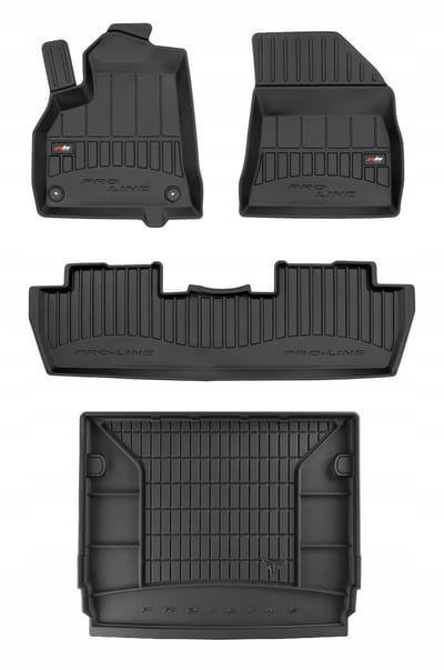 FROGUM ProLine Peugeot 5008 I – Automatten & kofferbakmat – Perfecte pasvorm – Versterkte bescherming – Geurloos TPE