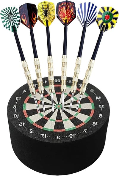 Dartboard houder voor 15 cm darts met metalen punt - Mini dartboard accessoires voor thuis, recreatieve spellen en dartgames