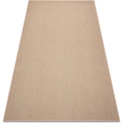 Kleden Rugsx Wollen tapijt VILLA 7636/77800 Zigzag SIZAL, platg 80x150 cm