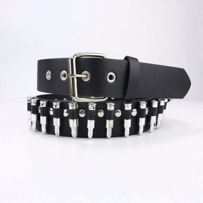 Ceinture Mode Ceinture Punk Décorative Ceinture Femme avec Ceinture Décorative 120cm noir