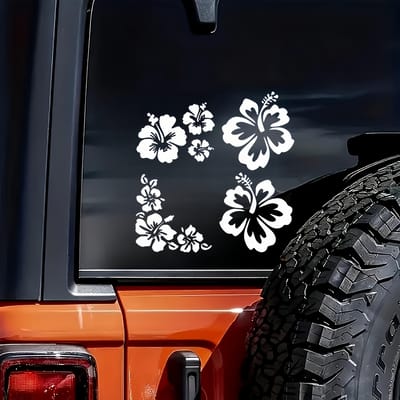 Autocollants de voiture élégants Fleur de Cerisier, autocollants de pare-chocs amusants, décalcomanies pour voiture, autocollants vinyles pour voitures, ordinateurs portables