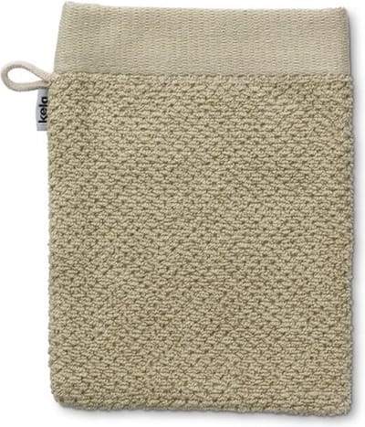 Washandje, 15 x 21 cm, Beige, Organic Katoen - Kela | Lavinia