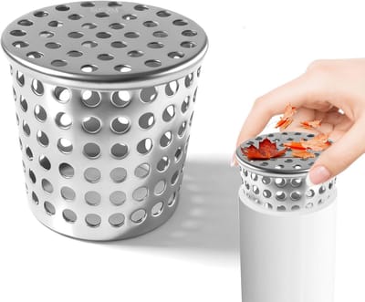 Dakgoot Bescherming - Regenpijp Zeef - Voorkom Verstopping - Duurzaam RVS - 50/63 mm - Zilver