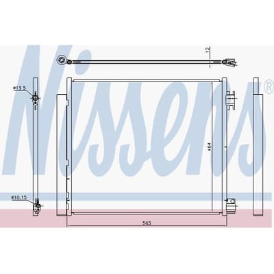 Condensator, airconditioning NISSENS 940546