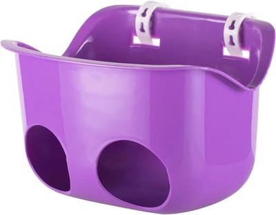 Fietsstoel Kinderen - Poppenstoel Fiets - Poppen Vervoeren - Stabiele Riemen - 21x15x14 cm - Paars