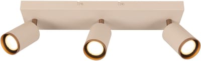 Lucide REGINA - Plafondspot (Plafondlamp) - 3xGU10 - Taupe | Essential