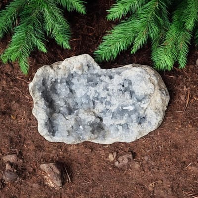 Decoratief edelsteen Celestien (Coelestien) Geode - 3.7 kilo