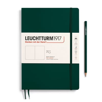 Leuchtturm1917 B5 Composition Notitieboek met zachte kaft blanco Forest Green