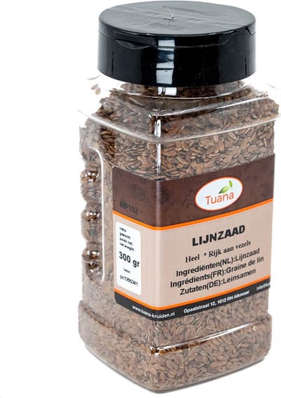 Tuana Kruiden - Lijnzaad Heel - Strooibus 190 Gram - Tuanashop - MP-L-0009