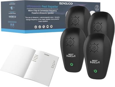 Ultrasoon Muizenafweer - Effectieve Ongediertebestrijders voor Binnen - 4 Stuks - Niet Giftig en Milieuvriendelijk