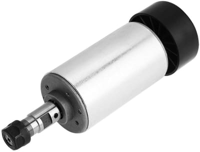 Spindel Motor - CNC Motor - Graveren en Boren - Hoge Precisie - 52 mm Diameter - Zilver