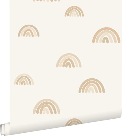 ESTAhome behang regenboogjes beige - 53 cm x 10.05 m - 139685
