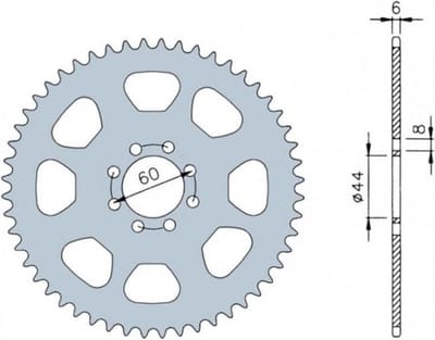 crown gear france uitrusting voor motor yamaha 50 dtr 1999 tot 2002 nieuw
