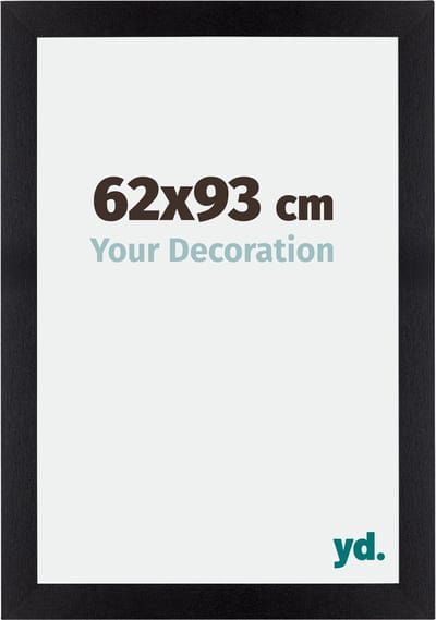 Your Decoration - Fotolijst 62x93 cm - MDF - Zwart Mat - Mura